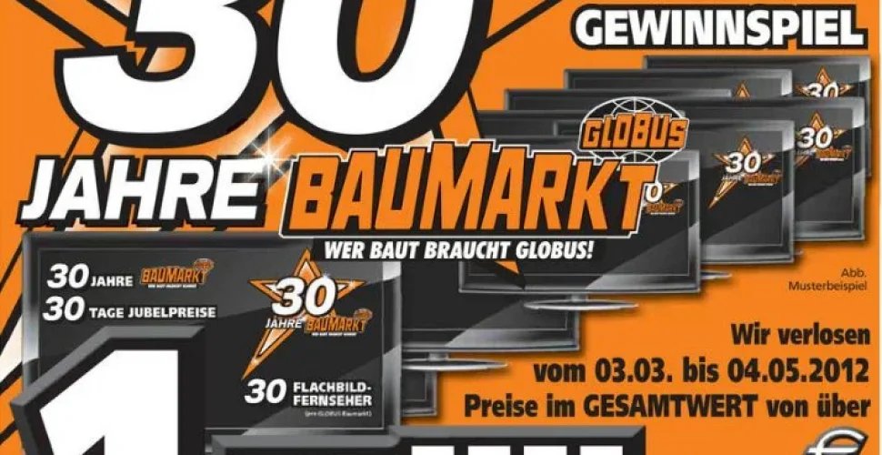 30 Jahre Globus Baumarkt